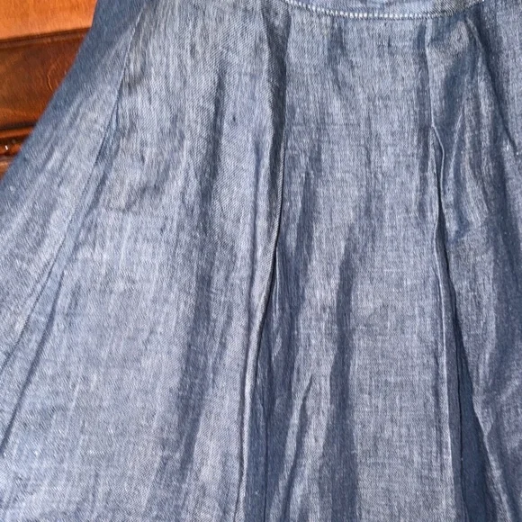 Talbots Denim A-Line Midi Skirt Size 16W - Picture 3 of 9